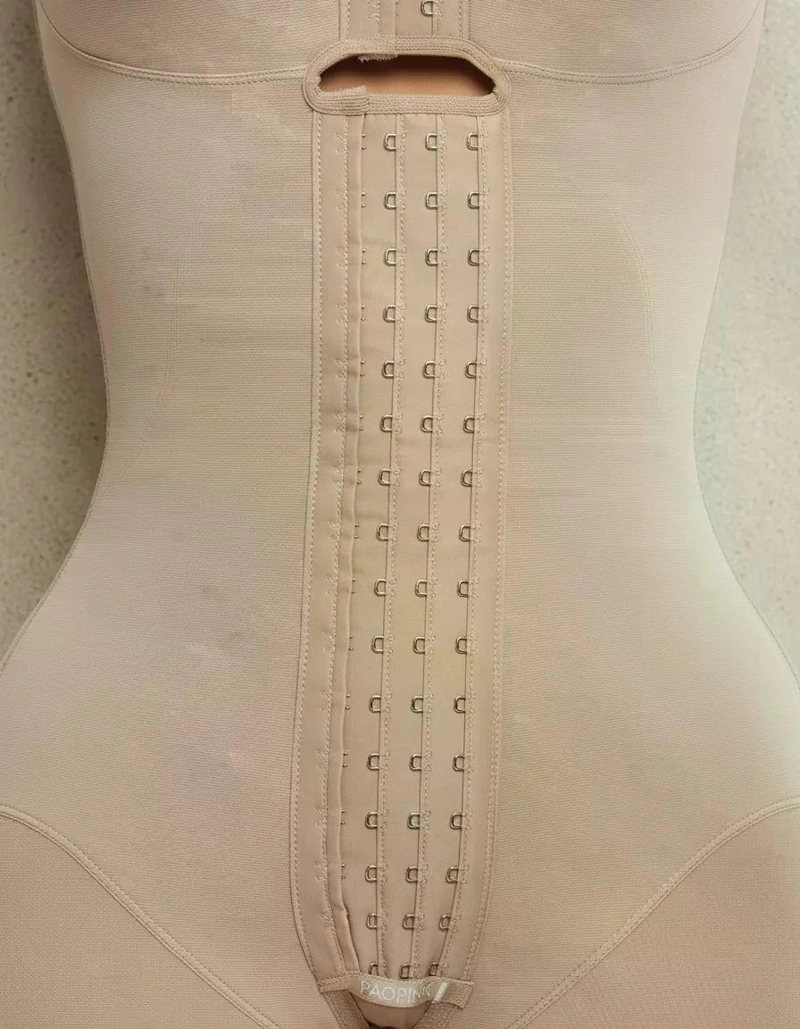 FAJA PAOPINK COMPRESION ALTA 4 HILERAS DE BROCHES Y SOSTE N PP023536 - BEIGE - M - 9