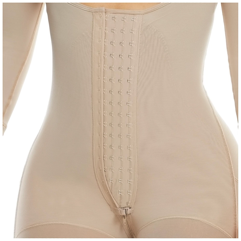 FAJA PAOPINK COMPRESION ALTA A MEDIA PIERNA CON MANGAS PP022681B - BEIGE - 2XL - 3