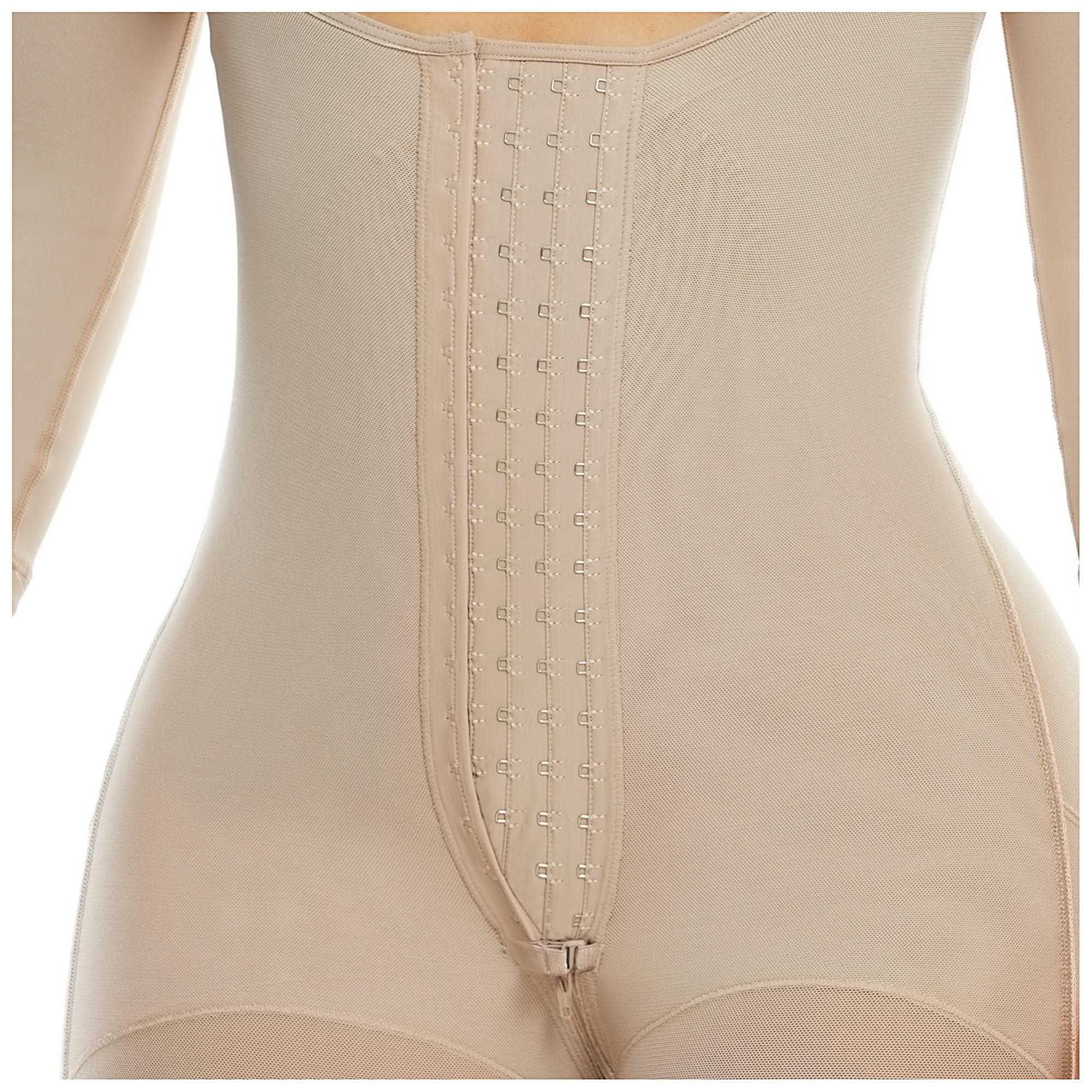 FAJA PAOPINK COMPRESION ALTA A MEDIA PIERNA CON MANGAS PP022681B - BEIGE - 2XL - 3
