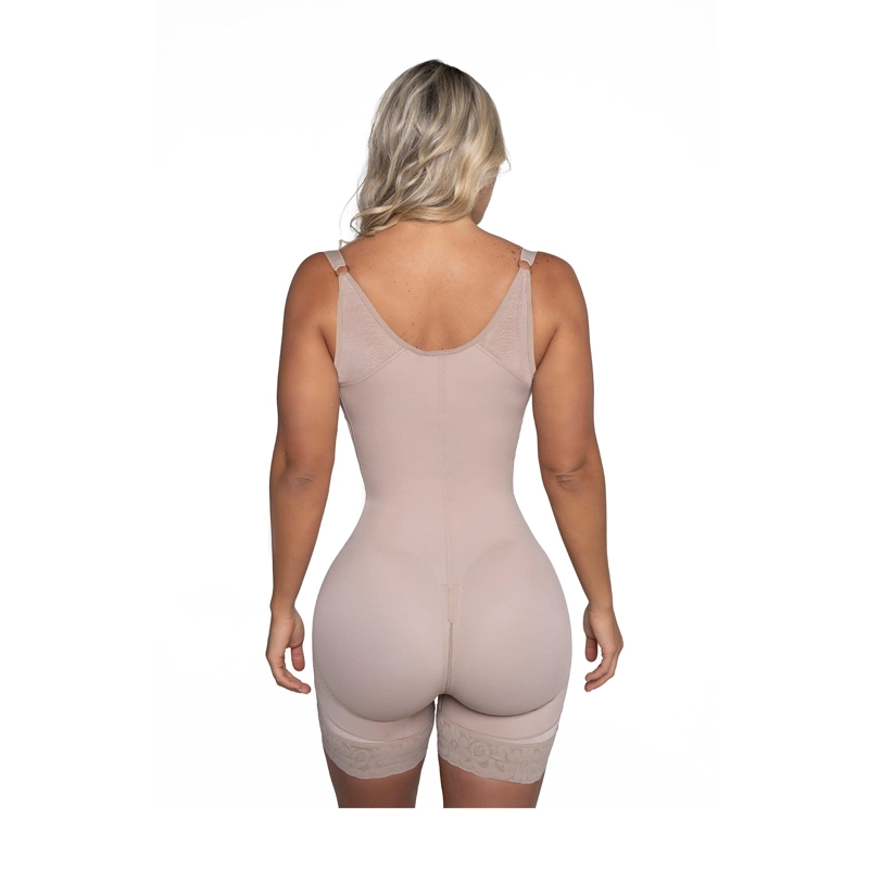 FAJA COLOMBIANA PAOPINK LUXURY 2 HILERAS DE BROCHES - BEIGE - XL - 3