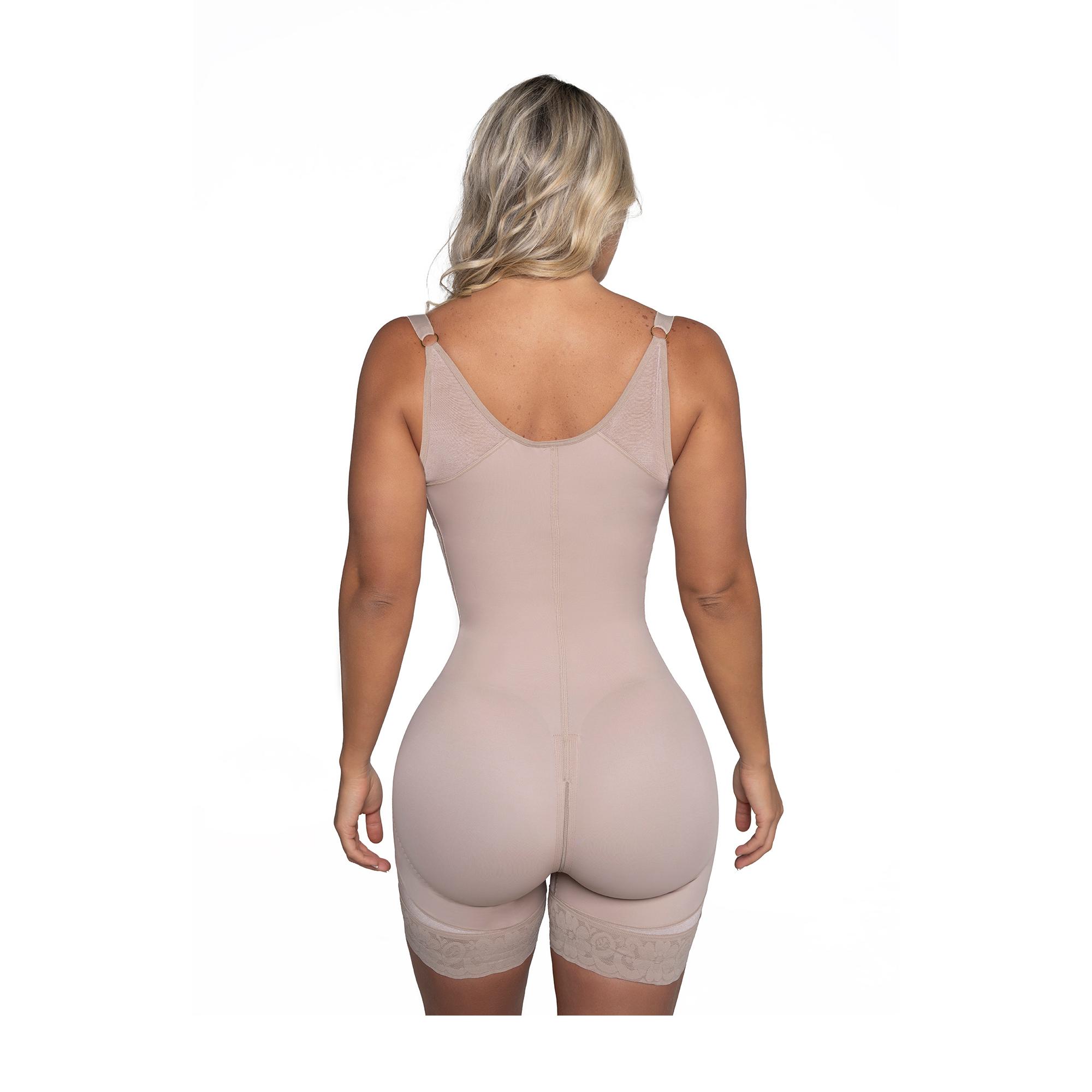 FAJA COLOMBIANA PAOPINK LUXURY 2 HILERAS DE BROCHES - BEIGE - XL - 3
