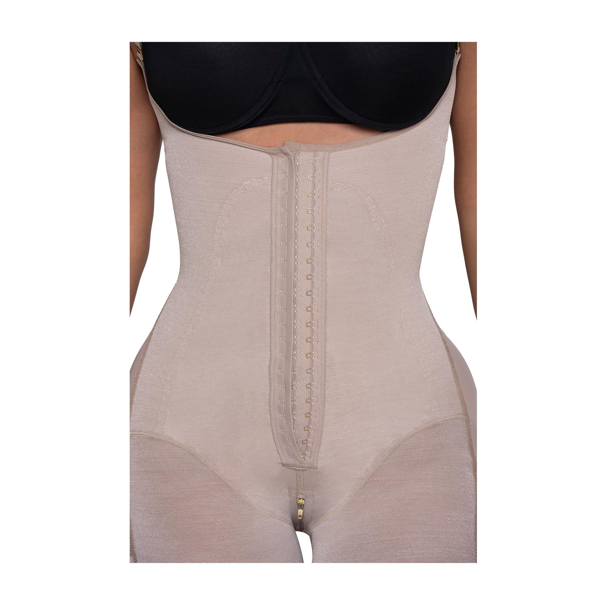 FAJA COLOMBIANA PAOPINK LUXURY 2 HILERAS DE BROCHES - BEIGE - XL - 5