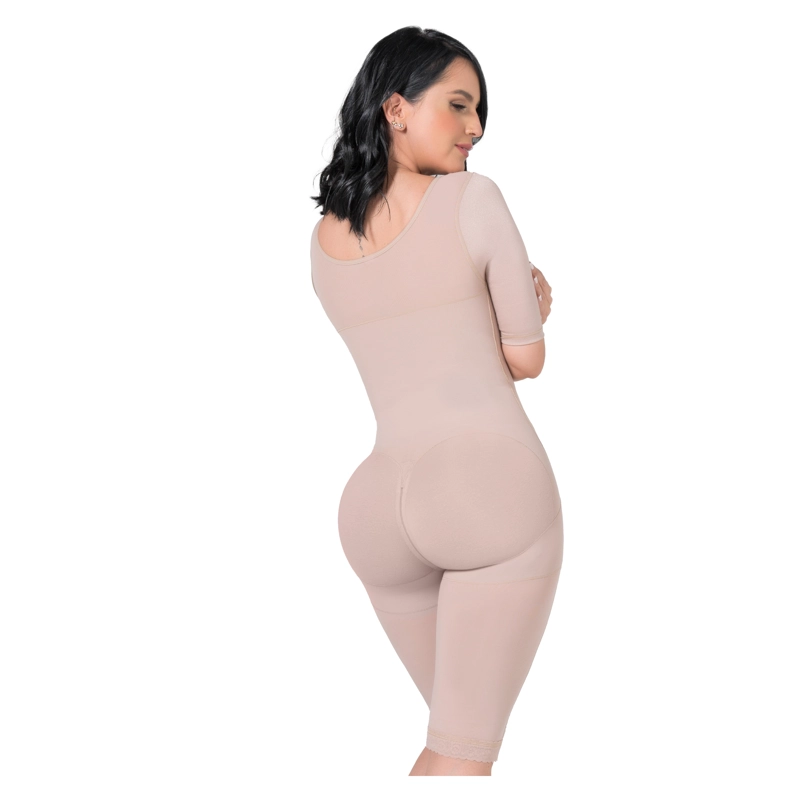 FAJA LARGA FAJITEX ALTA COMPRESION 023701 DE MANGAS Y SOSTE N - BEIGE - 2XL - 2