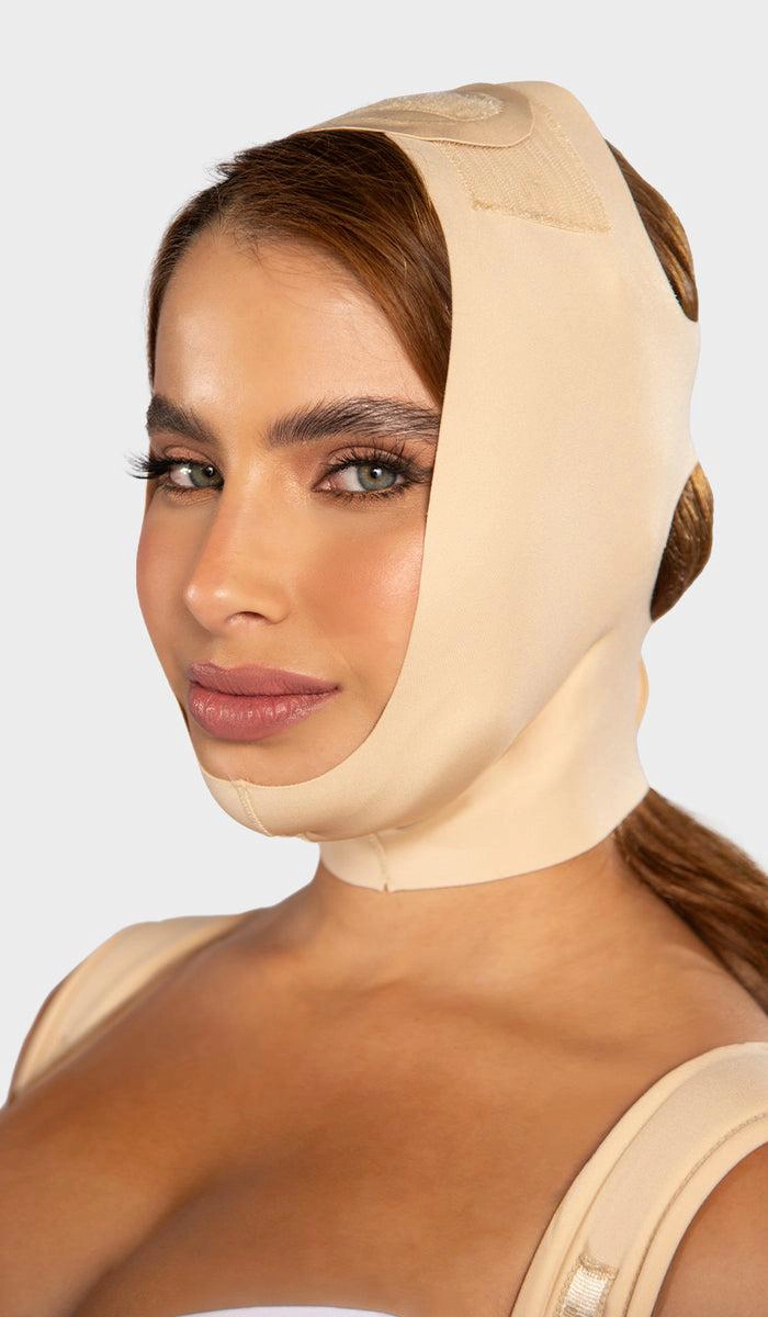 MENTONERA DE TRES BANDAS M-0811 - BEIGE - L - 1