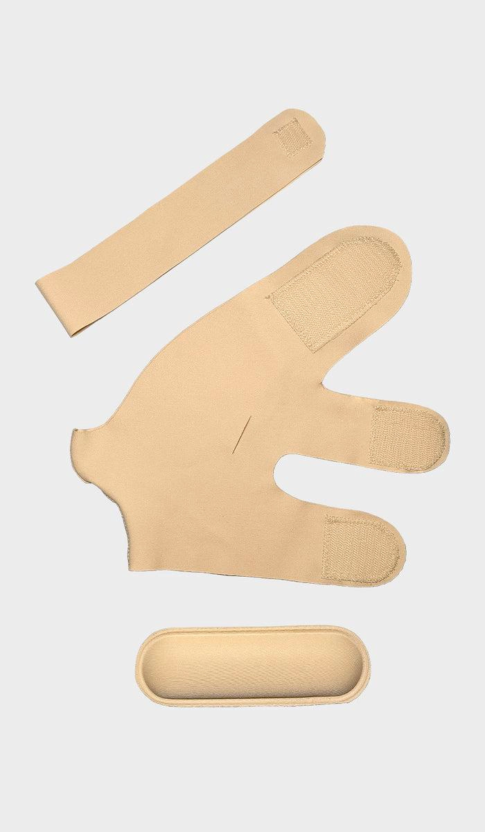 MENTONERA DE TRES BANDAS M-0811 - BEIGE - L - 4