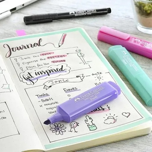 DESTACADORES PASTEL FABER CASTELL 8 COLORES - 2