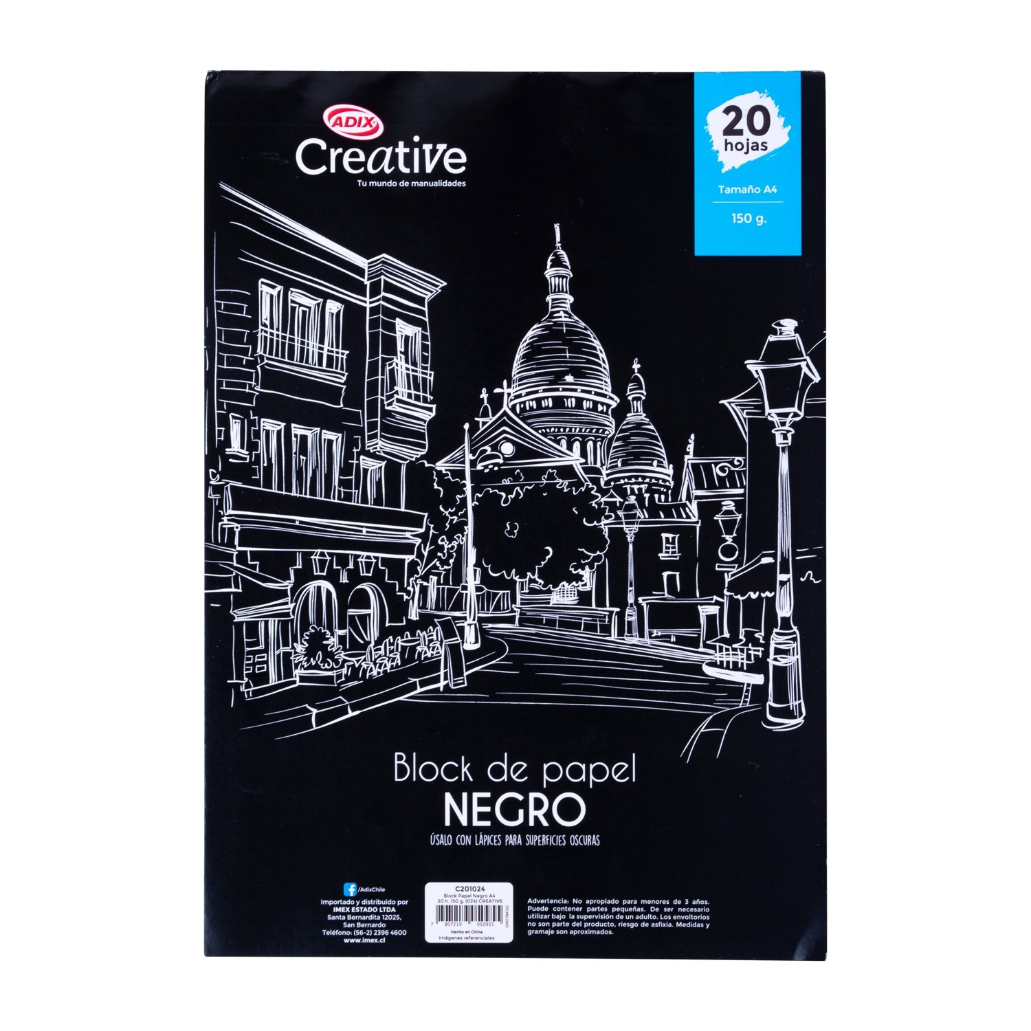 BLOCK PAPEL NEGRO CREATIVE - 1