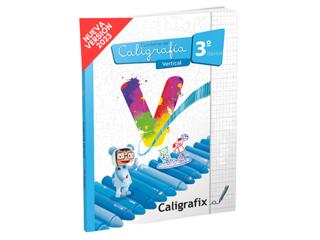 CUADERNO DE CALIGRAFÍA VERTICAL 3° BÁSICO - MUNDICROM - 1