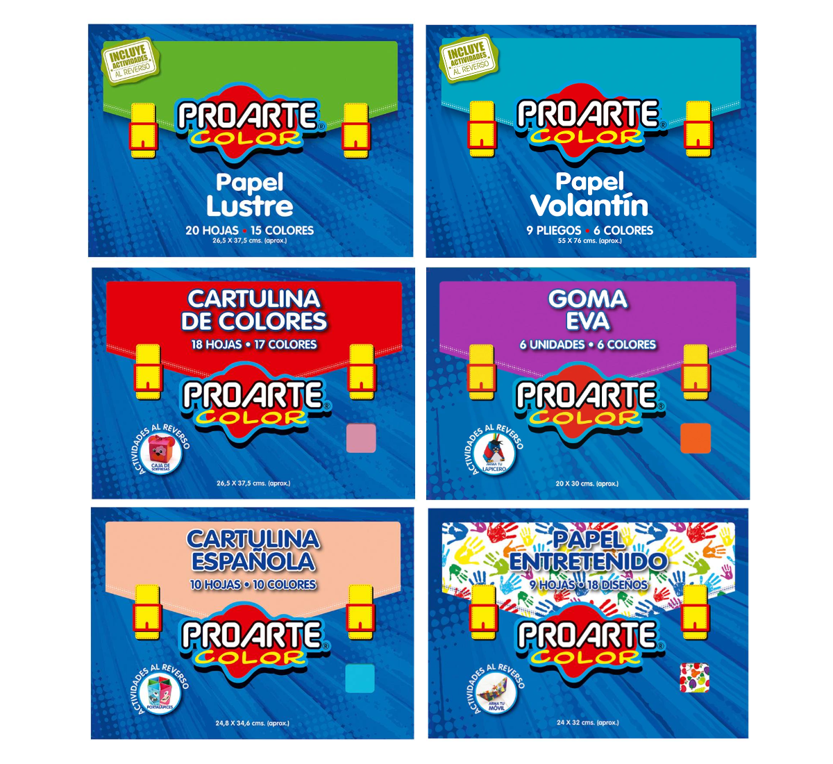 PACK CARPETAS PAPEL PROARTE - 1
