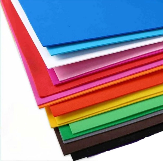 10 PLIEGOS GOMA EVA LISA 2MM 60X40CM COLORES VARIADOS GALAXIA ART - 3