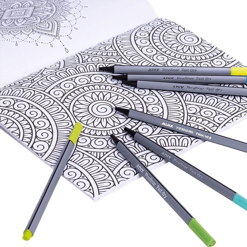 SET 20 MARCADORES FINELINER + LIBRO PARA COLOREAR ADIX - 2