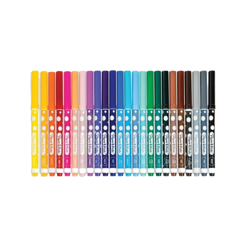 MARCADORES LAVABLES UNIPUNTA 24 COLORES PAPER MATE - 3