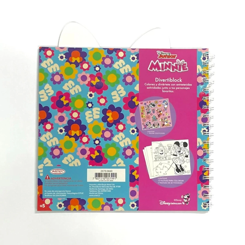 BLOCK PARA COLOREAR DIVERTIBLOCK MINNIE DISNEY ARTEL - 3