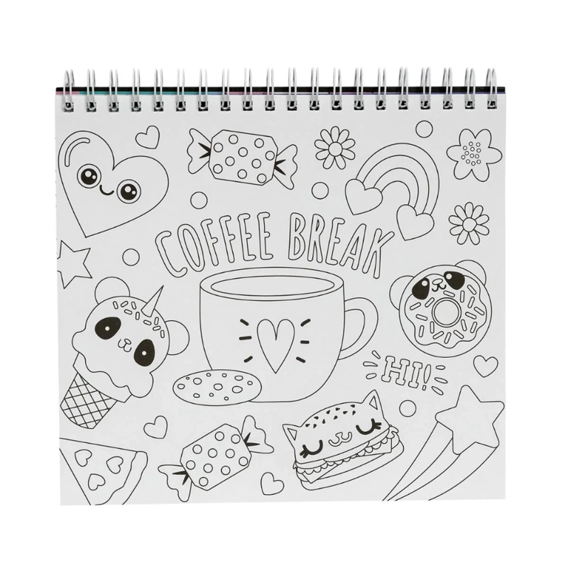 BLOCK ILUSTRACIONES PARA COLOREAR DIVERTIBLOCK KAWAII ARTEL - 2