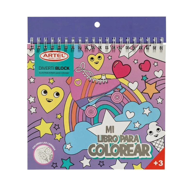 BLOCK ILUSTRACIONES PARA COLOREAR DIVERTIBLOCK KAWAII ARTEL - 5
