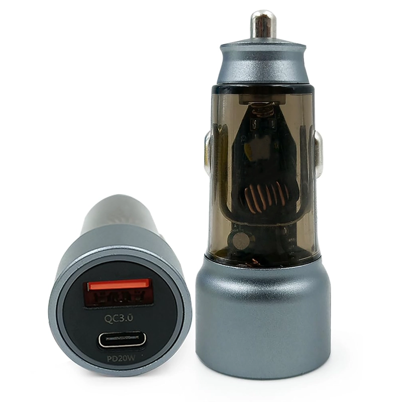 CARGADOR DE CELULAR 38W AUTO CARGA RÁPIDA TIPO C Y USB - 1