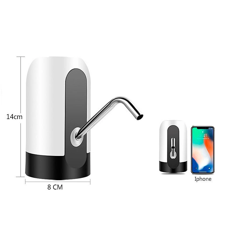 Dispensador De Agua Eléctrico Bomba Para Bidon Recargable Blanco - 4