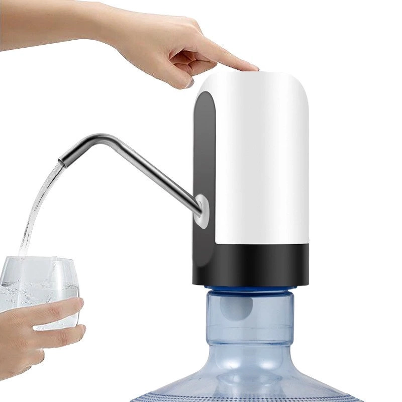 Dispensador De Agua Eléctrico Bomba Para Bidon Recargable Blanco - 5