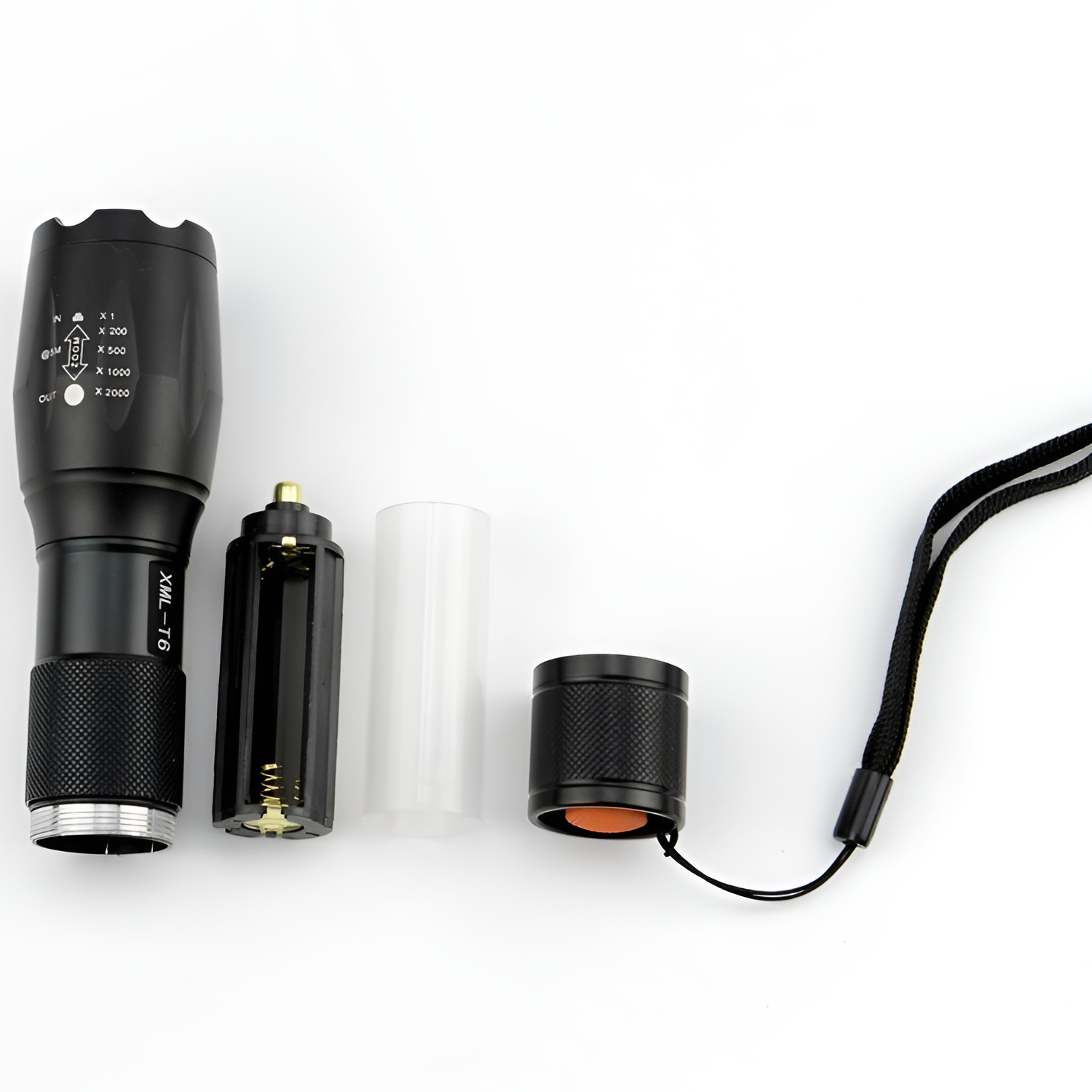 LINTERNA LED ZOOM POTENTE RECARGABLE LARGO ALCANCE - 7