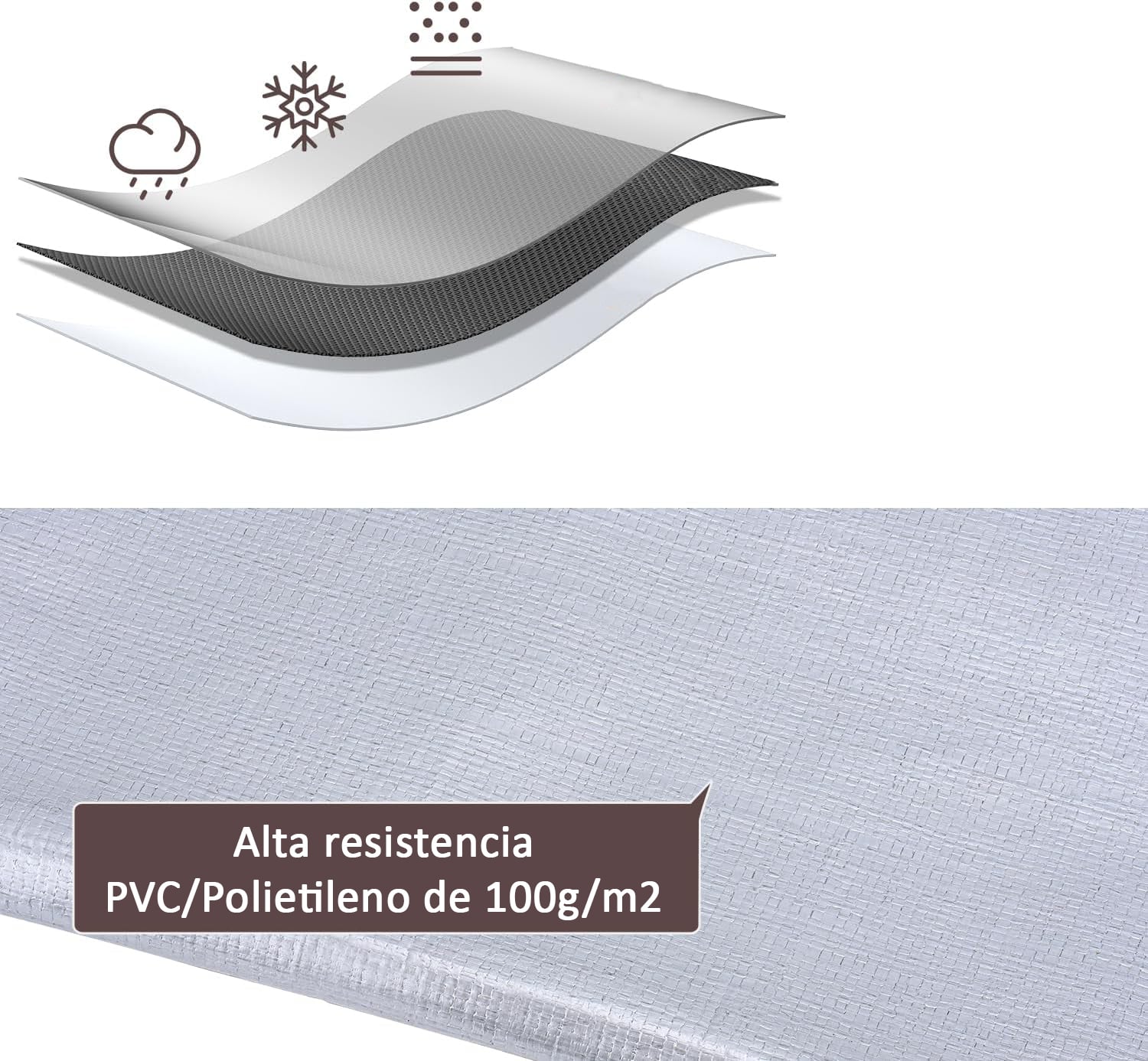 LONA IMPERMEABLE MULTIUSO COBERTOR TOLDO FUNDA 2X3 MTS - 3