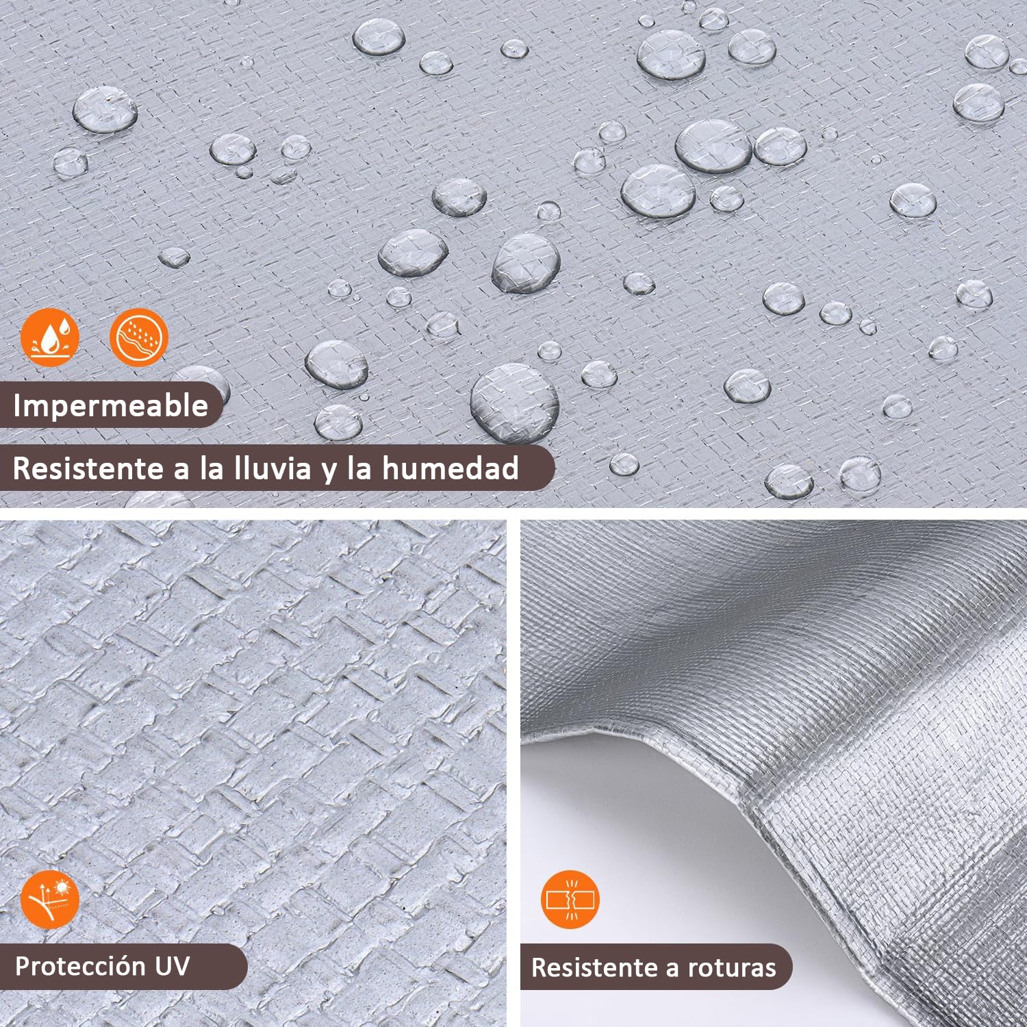 LONA IMPERMEABLE MULTIUSO COBERTOR TOLDO FUNDA 3X5 MTS - 3