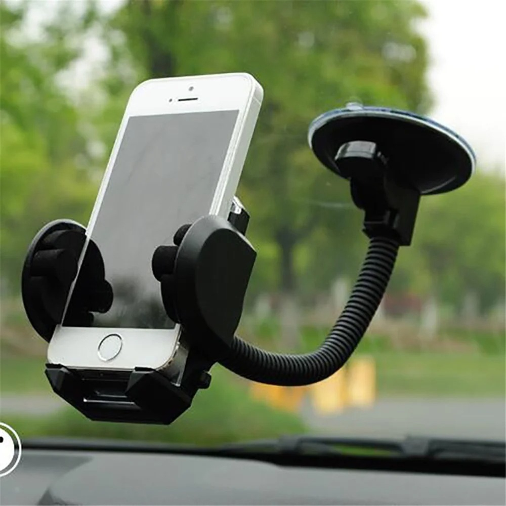 SOPORTE CELULAR AUTO PORTA TELÉFONO PARABRISAS VIDRIO - 1