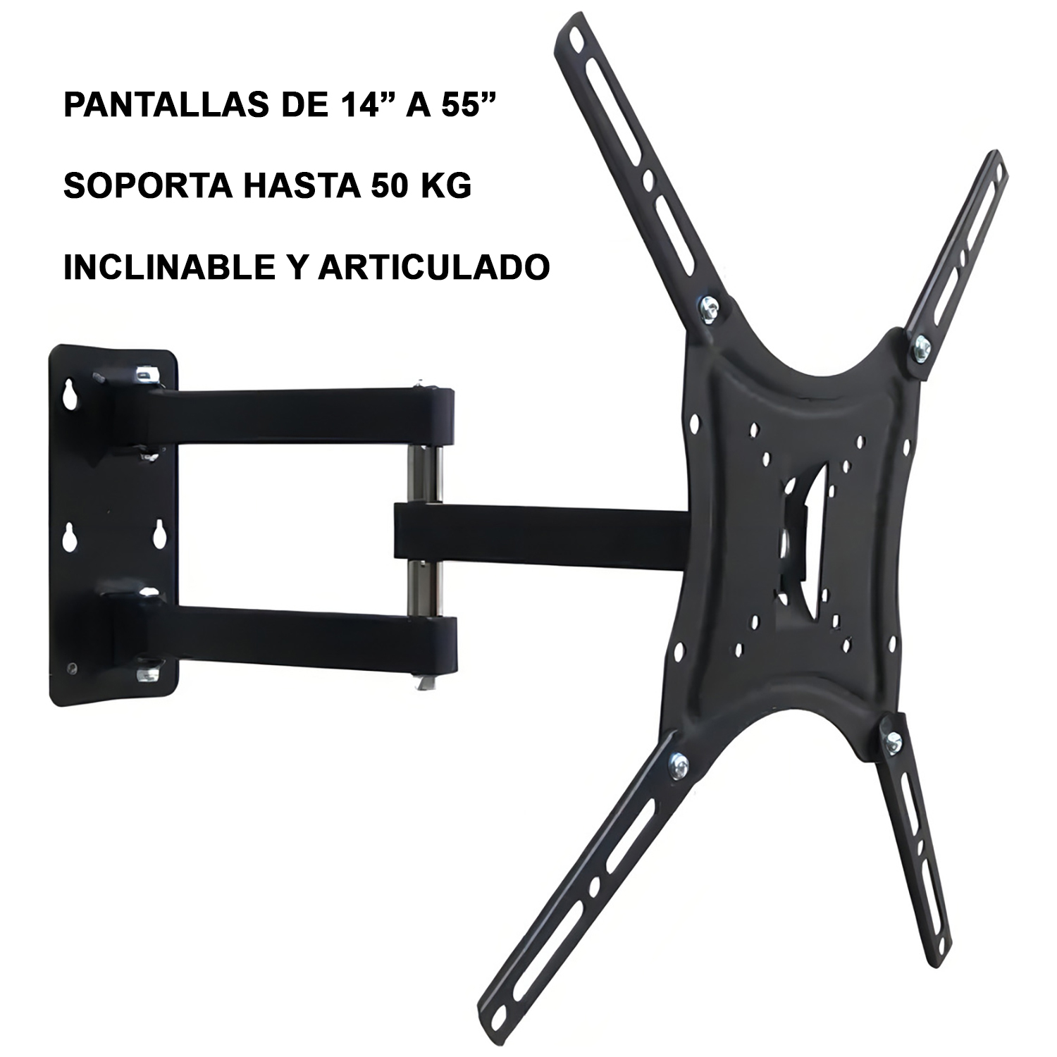 SOPORTE TV TELEVISOR LED BRAZO ARTICULADO MURO PARED 14 A 55 - 3
