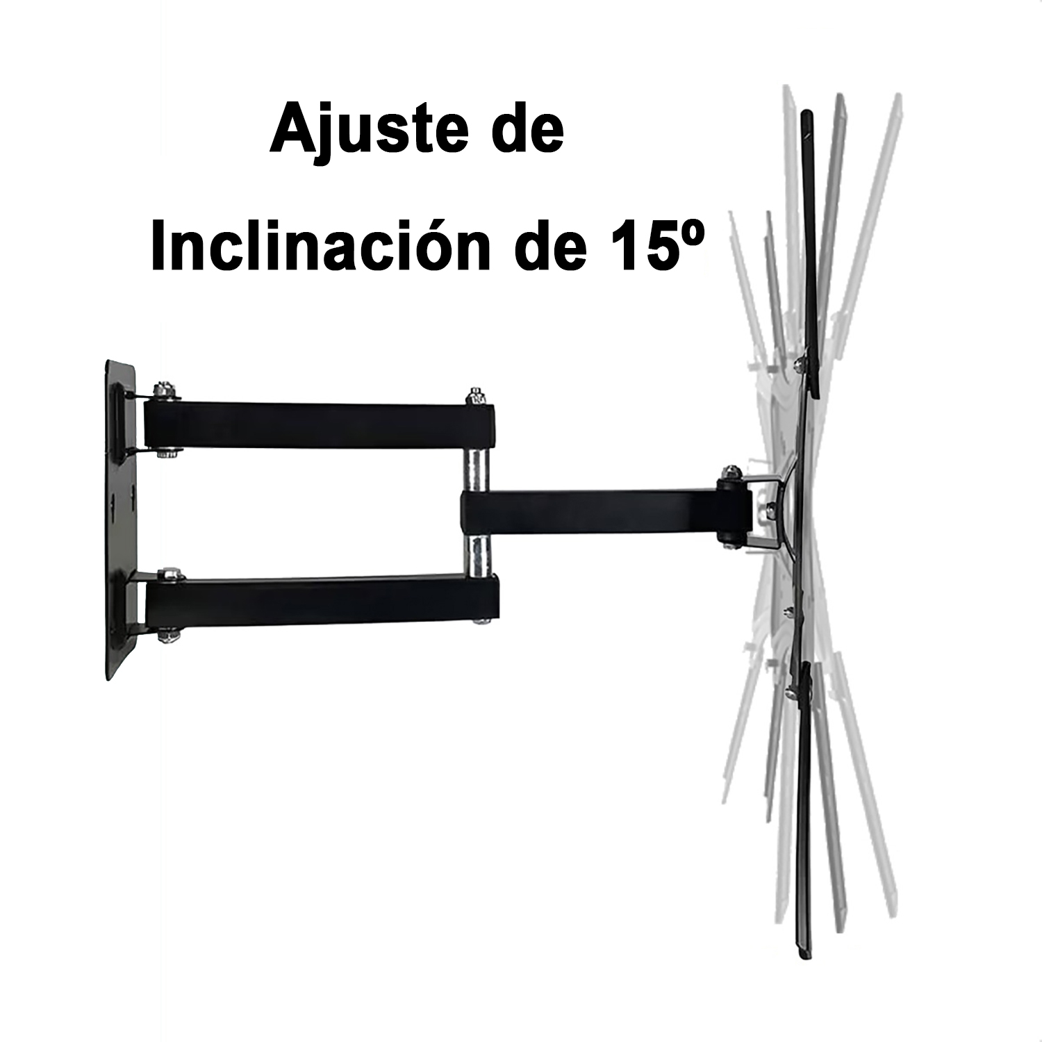 SOPORTE TV TELEVISOR LED BRAZO ARTICULADO MURO PARED 14 A 55 - 4