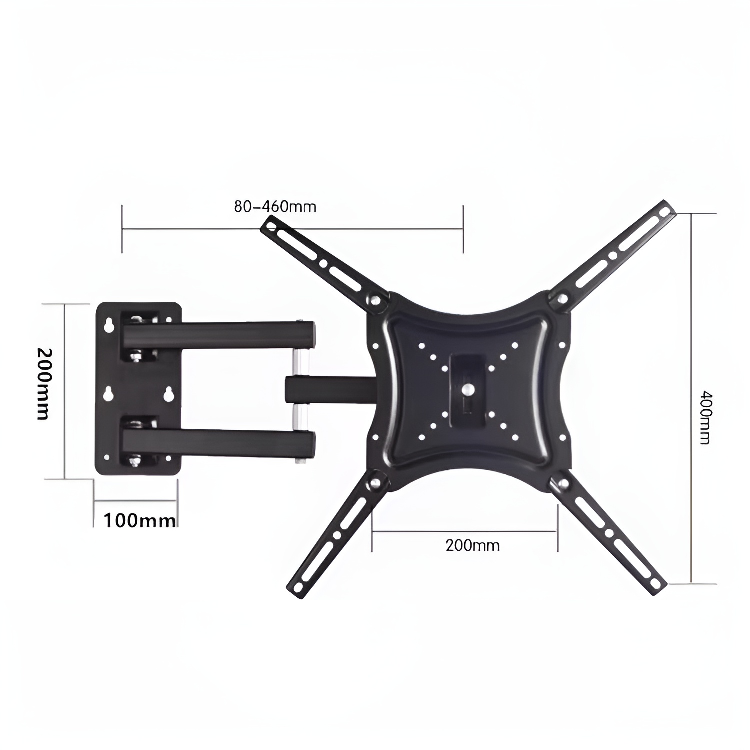 SOPORTE TV TELEVISOR LED BRAZO ARTICULADO MURO PARED 14 A 55 - 6