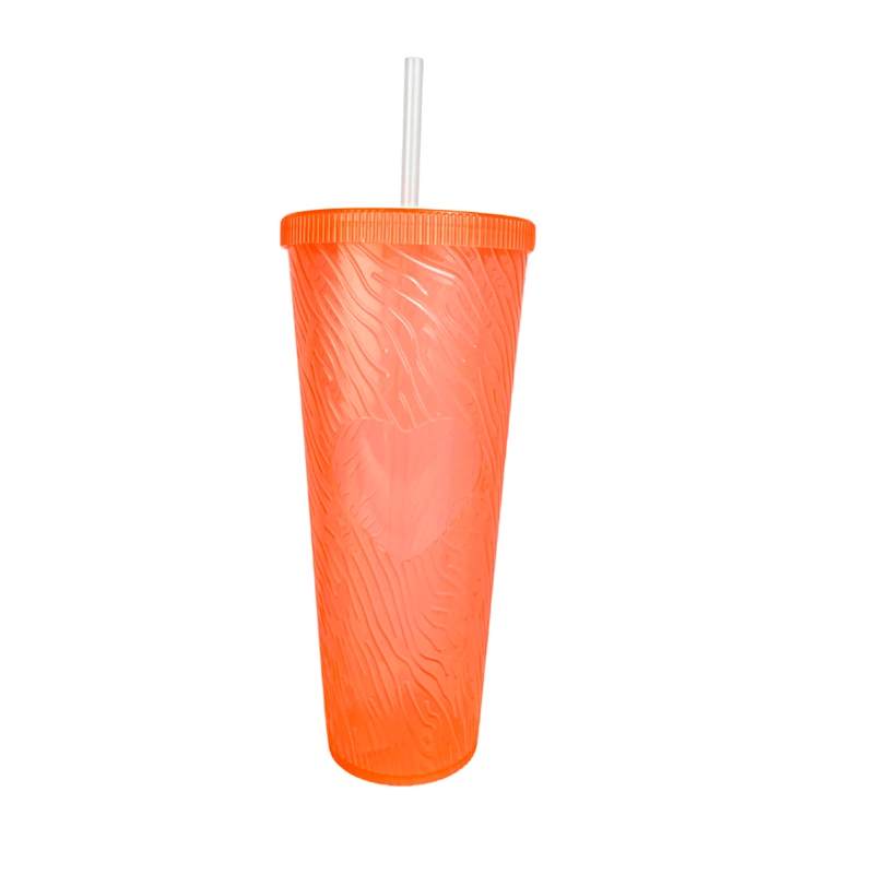 Vasos Grandes 1 Litro Con Tapa Bombilla Reutilizables - 1