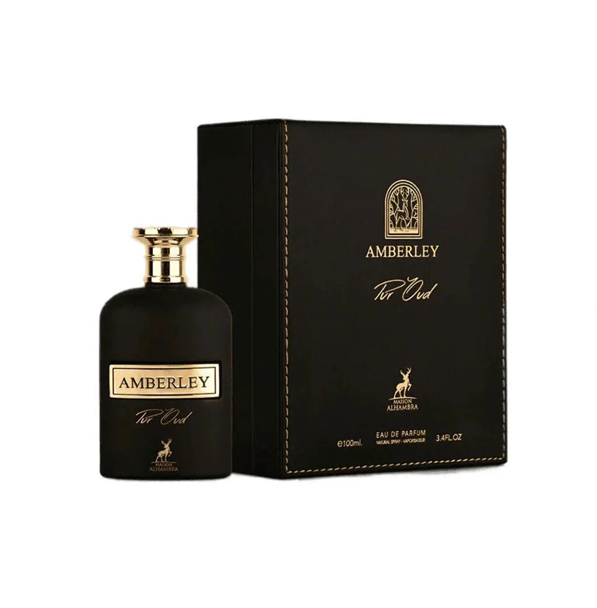 PERFUME MAISON ALHAMBRA AMBERLEY PUR OUD UNISEX EDP 100 ML - 1