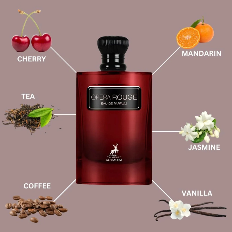 PERFUME MAISON ALHAMBRA OPERA ROUGE EDP 100 ML MUJER - 3