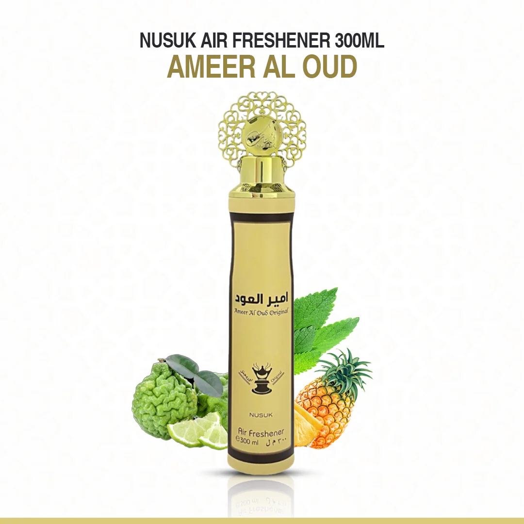 DESODORANTE AMBIENTAL SPRAY NUSUK AMEER AL OUD ORIGINAL 300 ML - 2