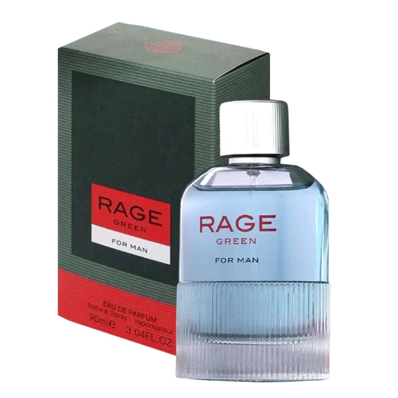 PERFUME FRAGRANCE WORLD RAGE GREEN FOR MAN EDP 90 ML - 1
