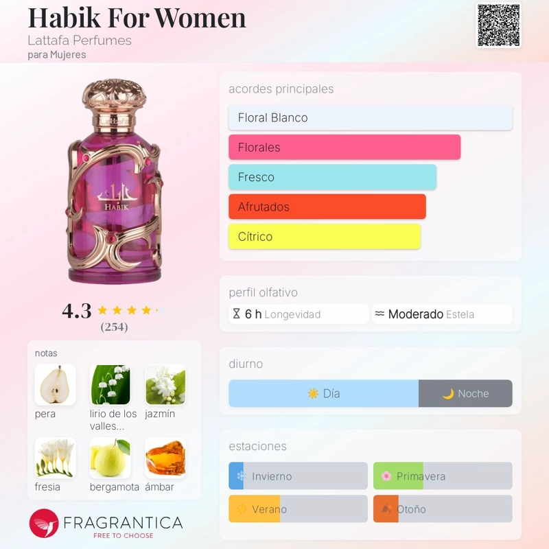 PERFUME LATTAFA HABIK EDP 100 ML MUJER - 3