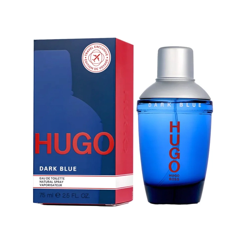 PERFUME HUGO BOSS DARK BLUE EDT 75 ML HOMBRES - 1