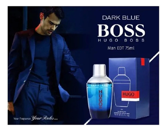 PERFUME HUGO BOSS DARK BLUE EDT 75 ML HOMBRES - 3