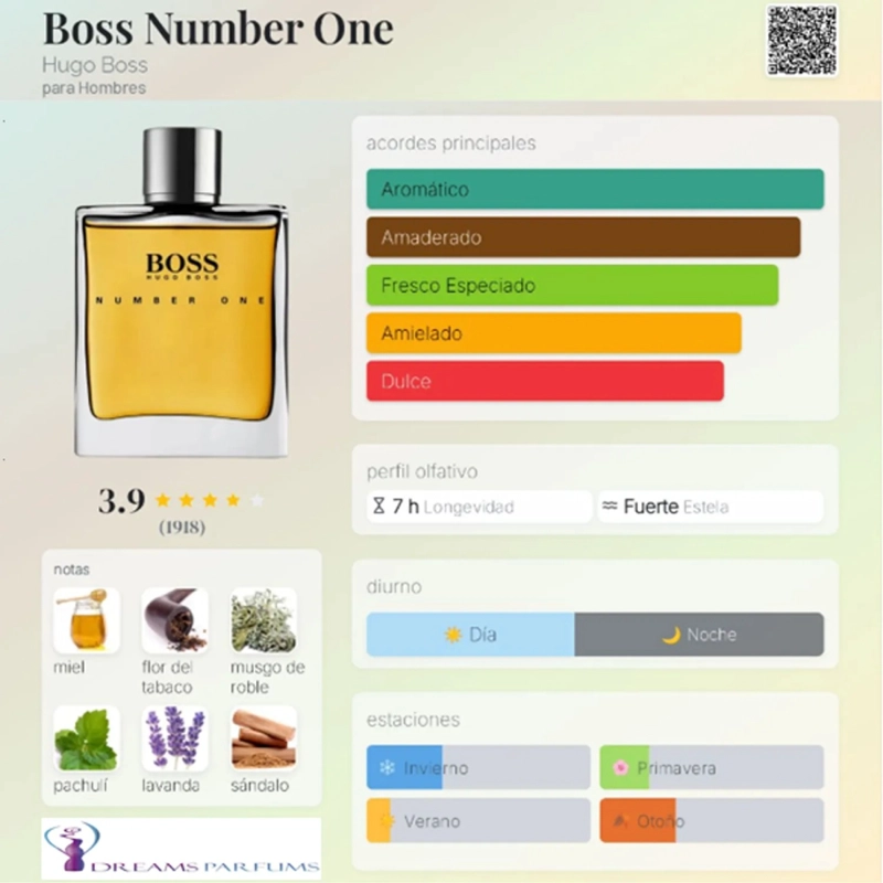 PERFUME HUGO BOSS NUMBER ONE EDT 100 ML HOMBRES - 6