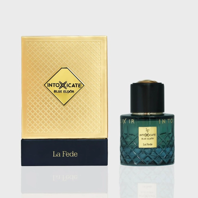 PERFUME KHADLAJ LA FEDE INTOXICATE BLUE ELIXIR EDP 100 ML HOMBRES - 4