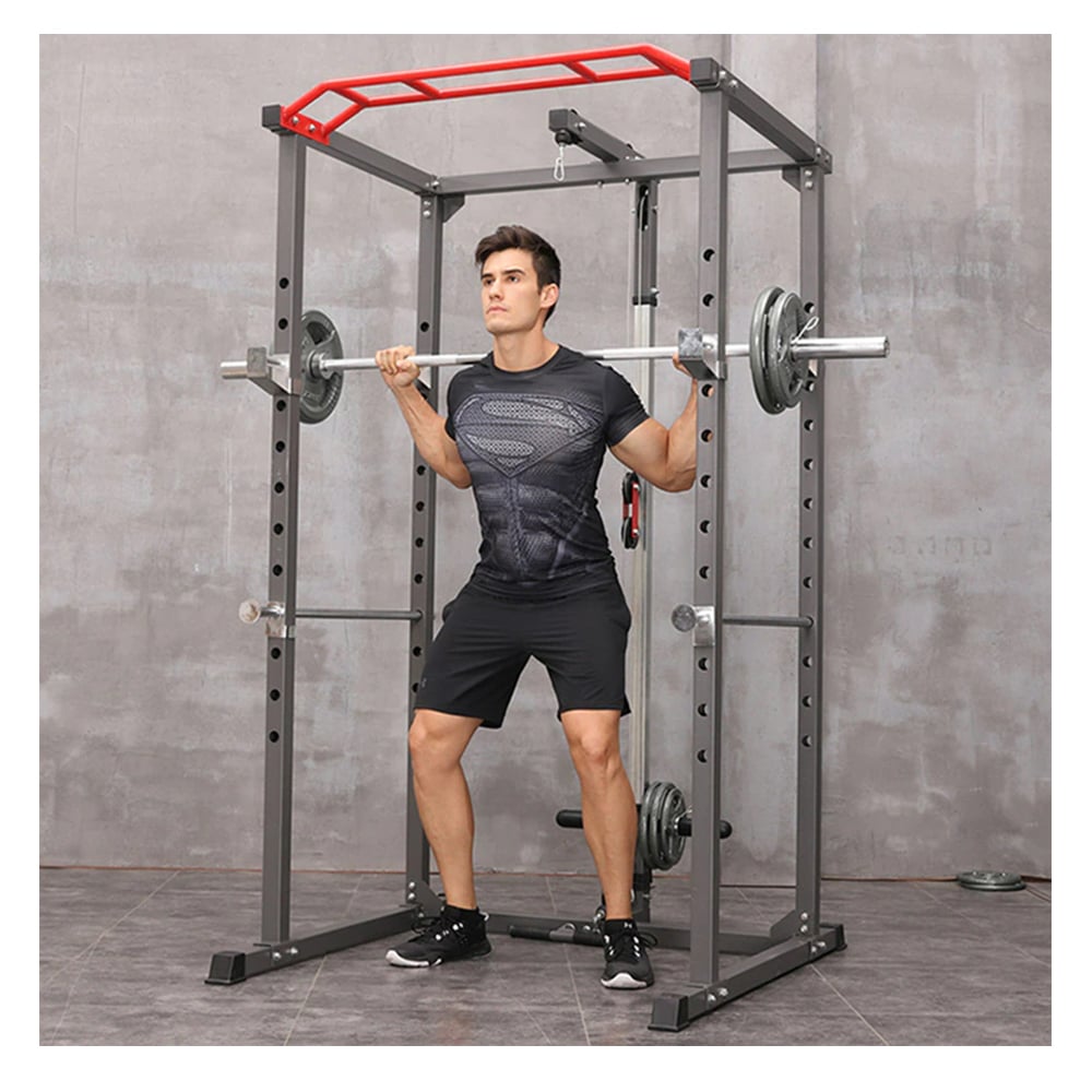 JAULA SPORTIME ELITE-1095 POTENCIA CROSSFIT CON POLEA POWER RACK R300 PRO - 2