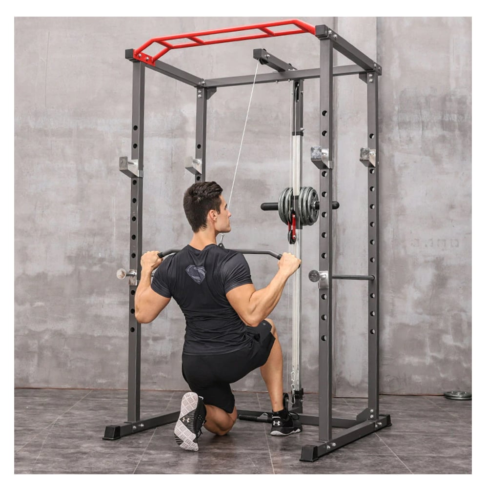 JAULA SPORTIME ELITE-1095 POTENCIA CROSSFIT CON POLEA POWER RACK R300 PRO - 3