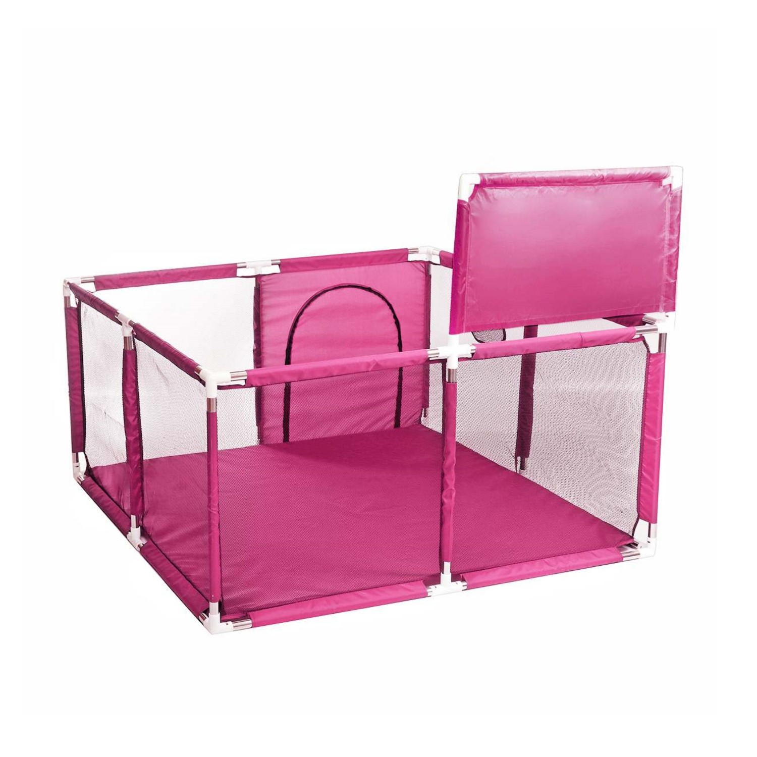 CORRAL MUNDO ONLINE SEGURIDAD BEBÉS ARO BASKET 128 CM ROSADO - 4