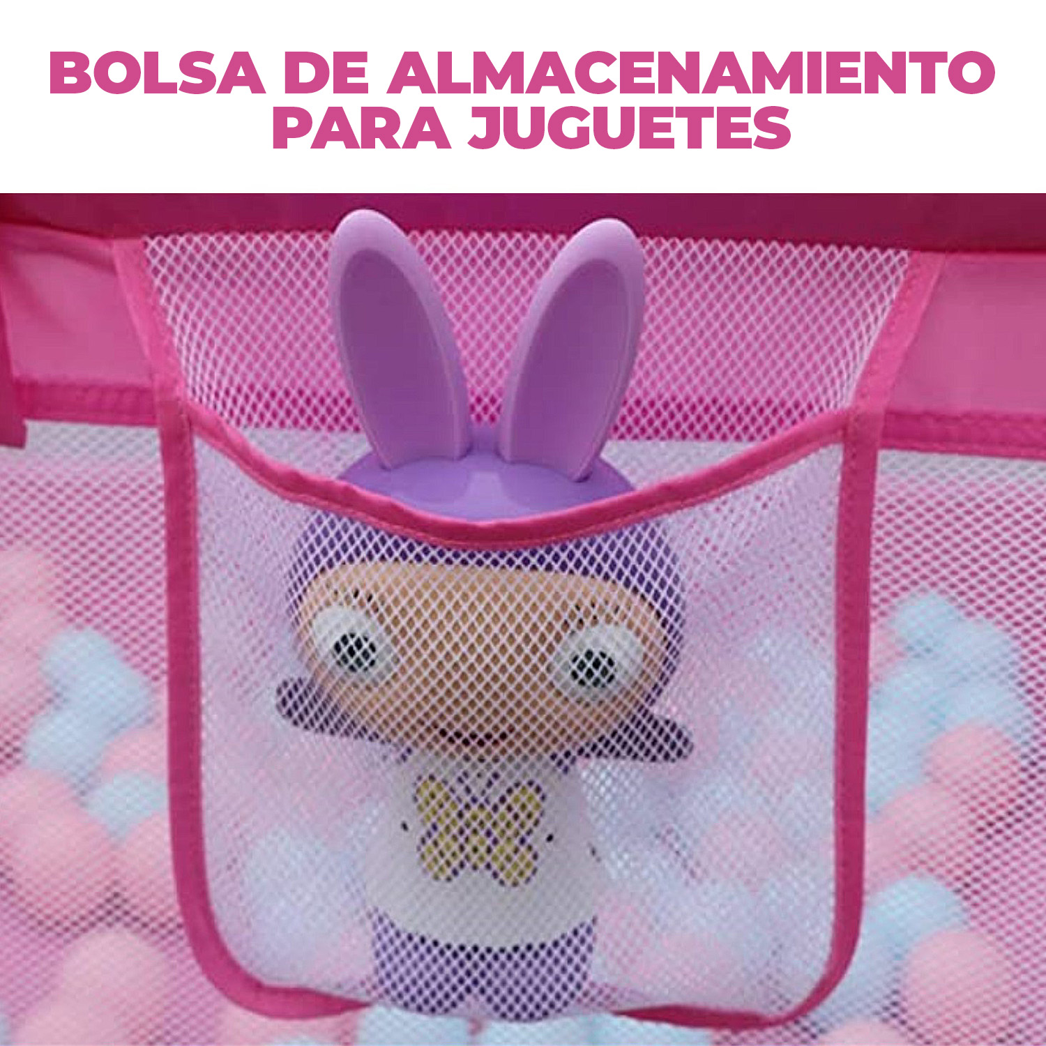 CORRAL MUNDO ONLINE SEGURIDAD BEBÉS ARO BASKET 180 CM ROSADO - 5