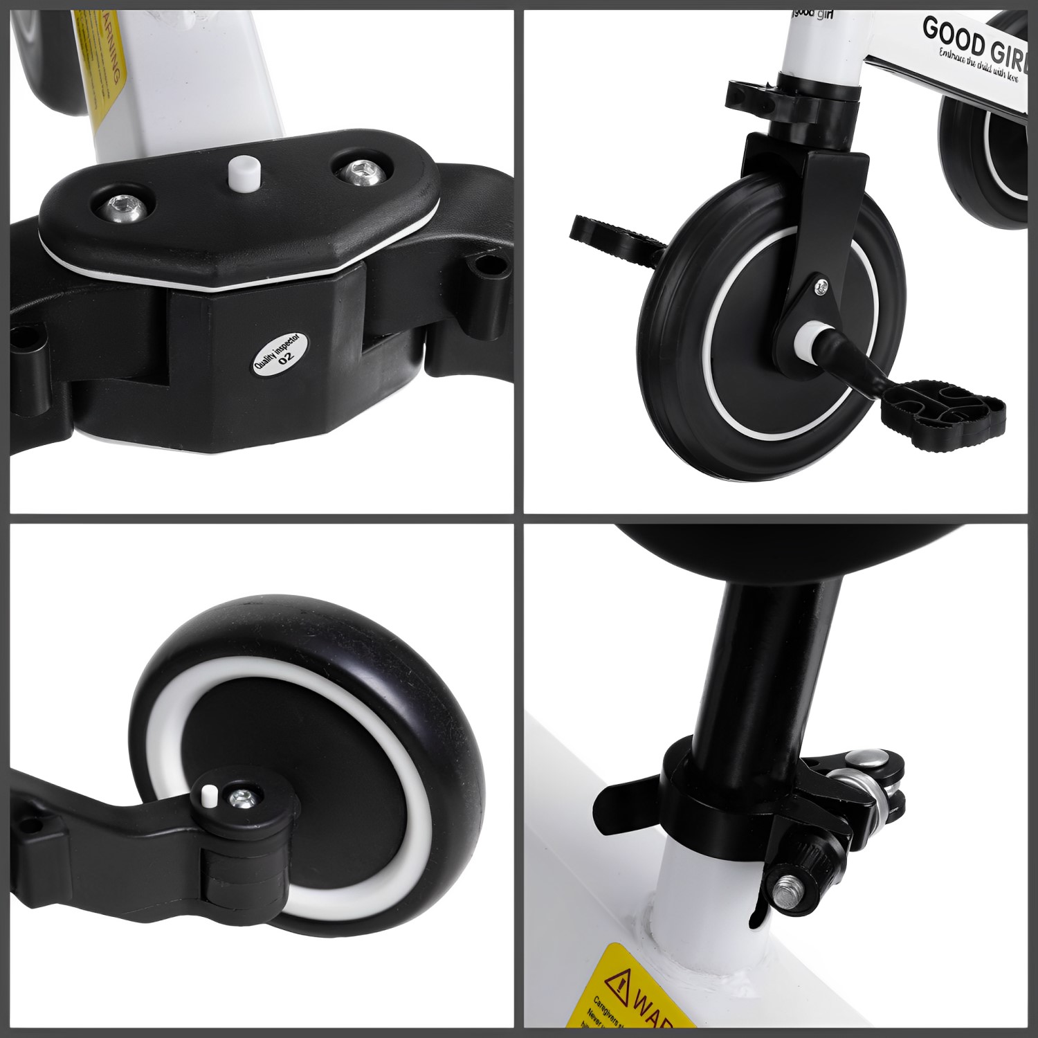 TRICICLO CORREPASILLOS MUNDO ONLINE BLANCO MULTIPOSICIONES 3 EN 1 - 9
