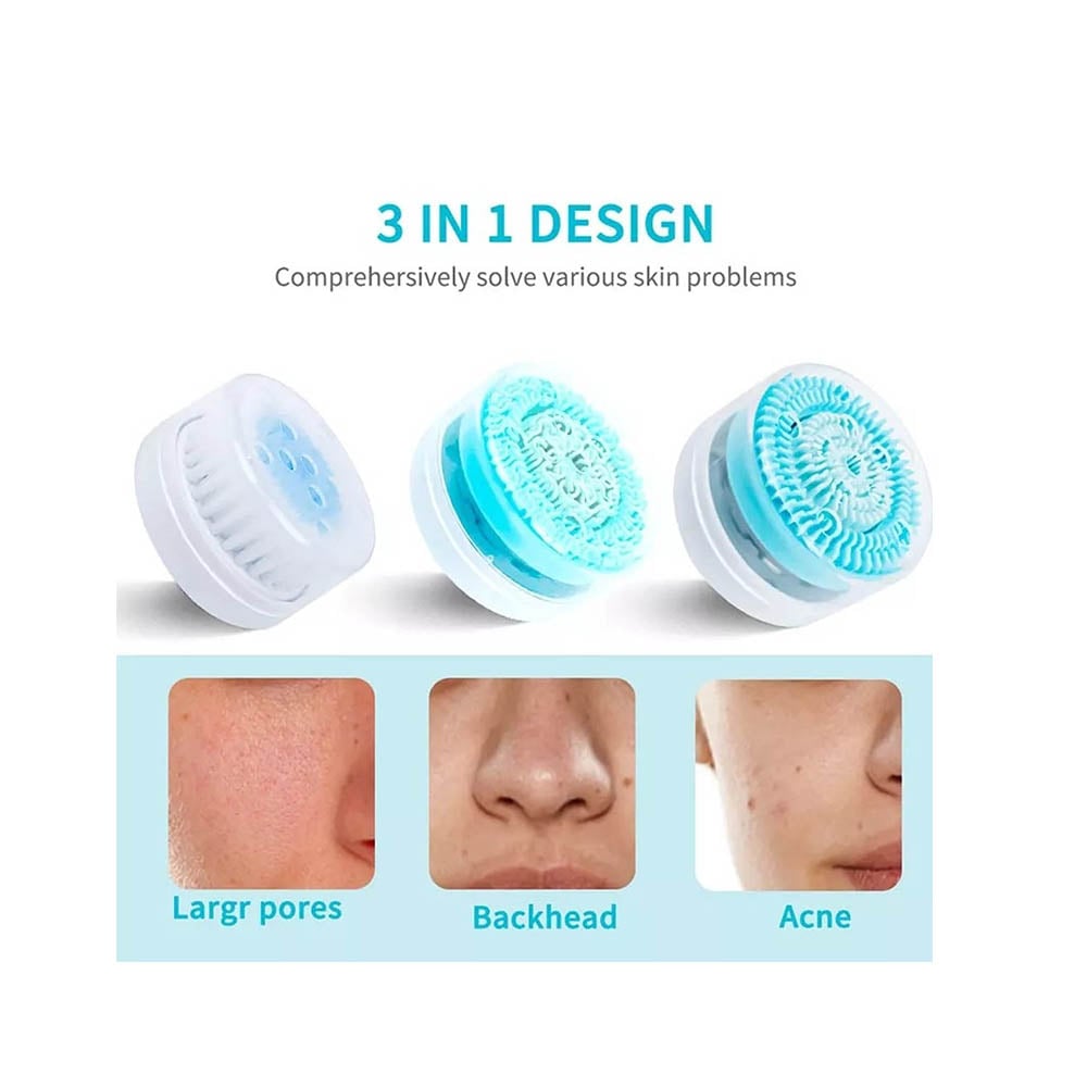 CEPILLO DE LIMPIEZA MUNDO ONLINE FACIAL ELECTRICO 3 EN 1 EXFOLIANTE - 4