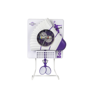 RELOJ DESPERTADOR INALAMBRICO BADMINGTON | Morado - 1