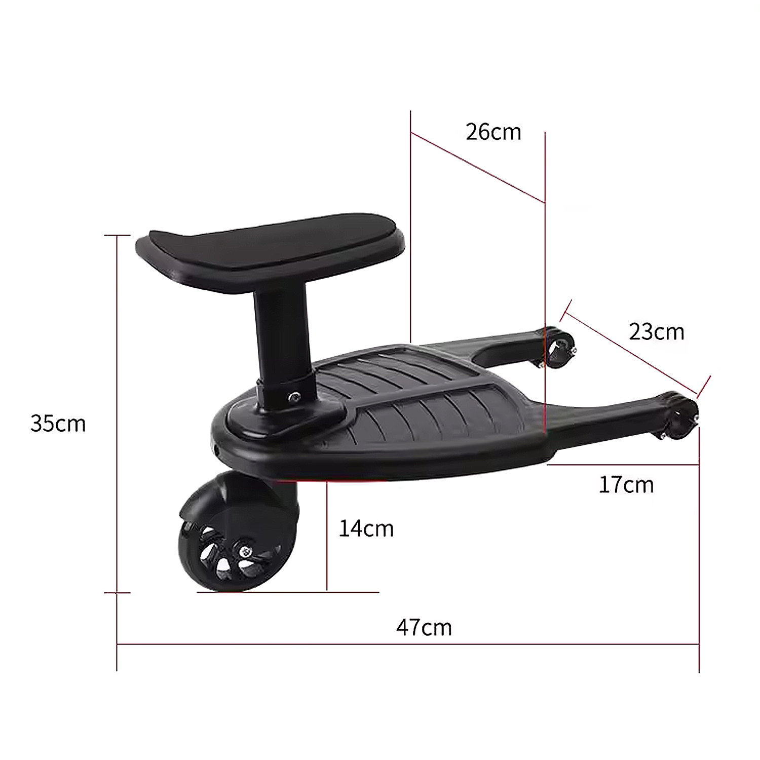 PATINETA MUNDO ONLINE NEGRO PARA COCHE HERMANO MAYOR CON ASIENTO - 3