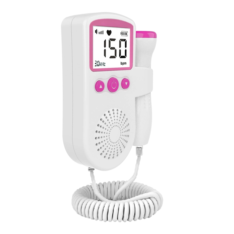 MONITOR FETAL DOPPLER ULTRASONIDO LATIDOS BEBE  ROSADO - 2