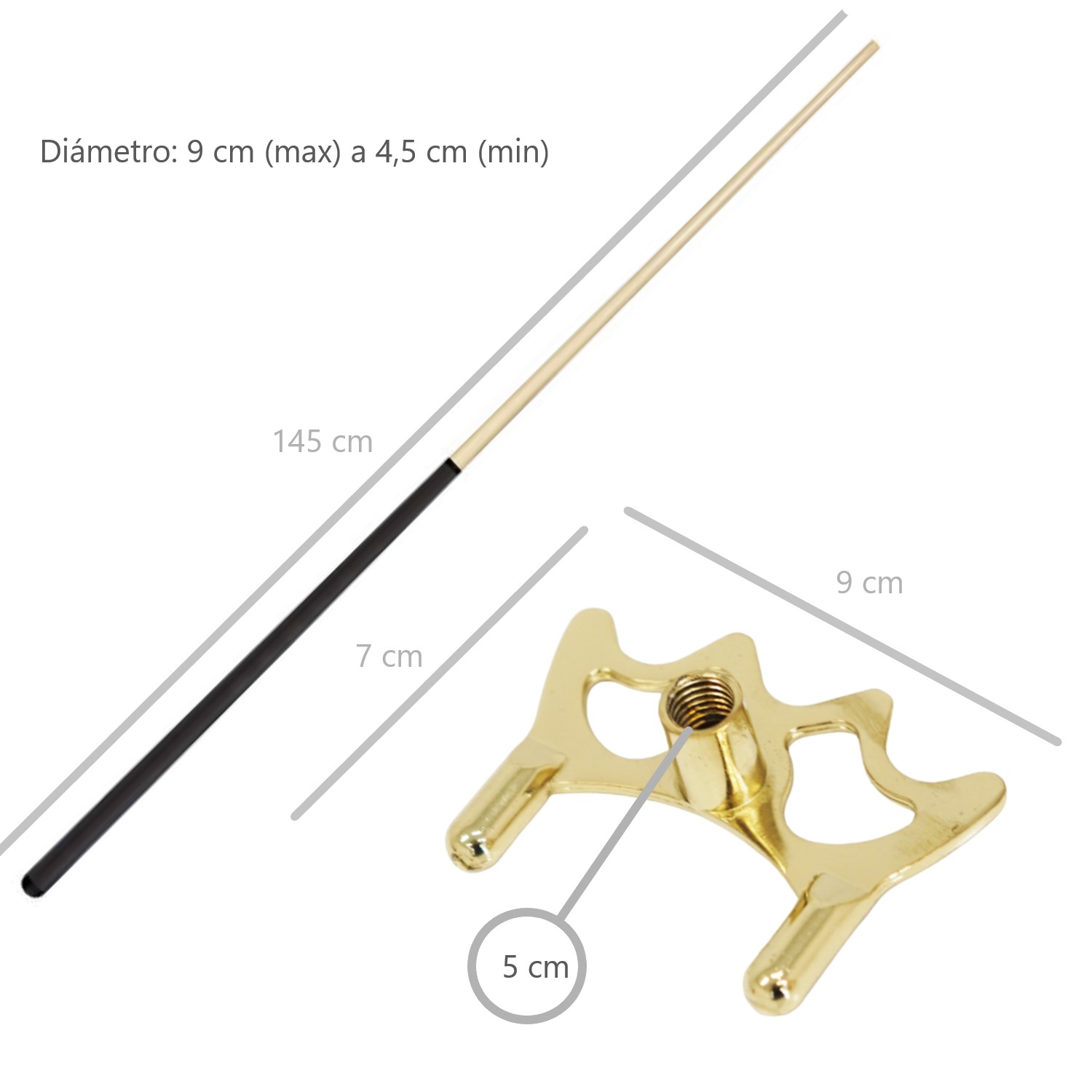DIABLO SPORTIME POOL METÁLICO COMPLETO + TACO 145 CM - 2