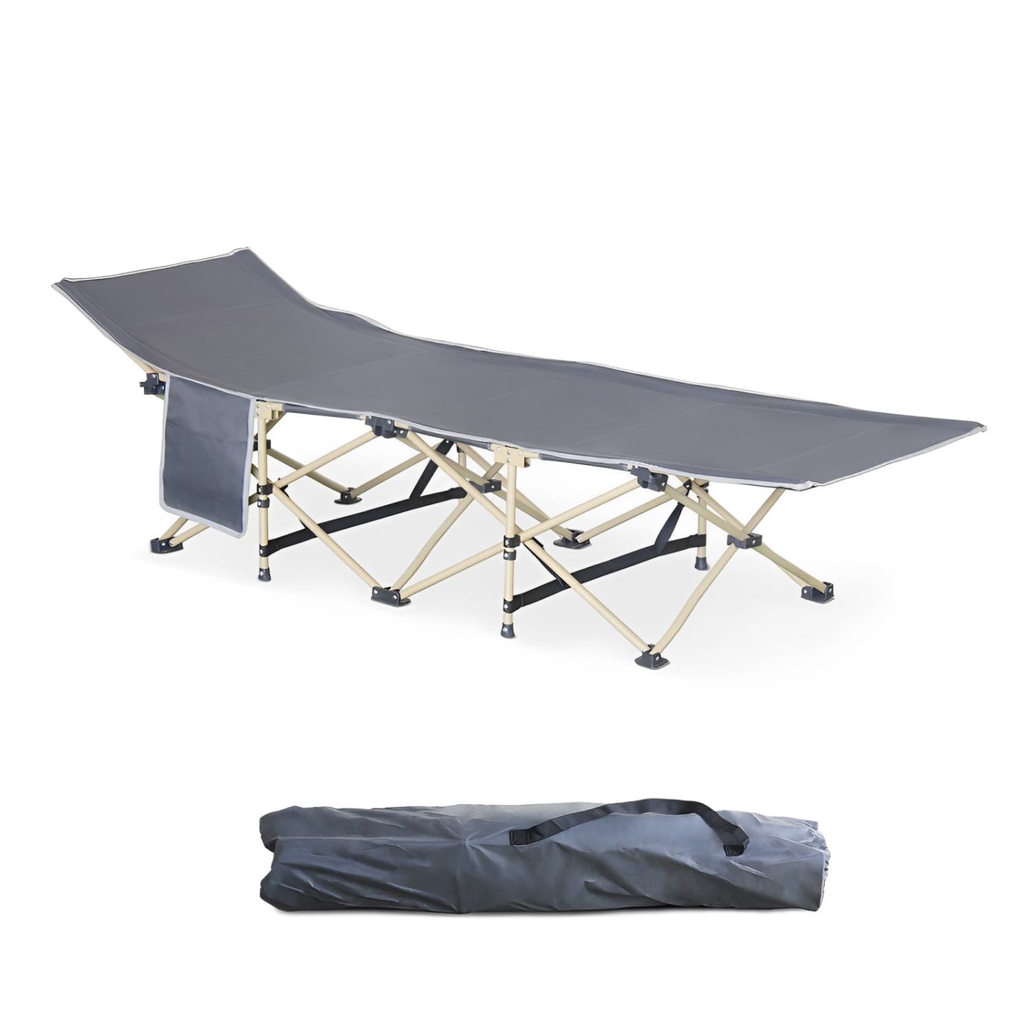 CATRE CAMA MUNDO ONLINE ELITE-4001 35 CM X 79 CM CAMPAÑA CAMPING PLEGABLE CON BOLSO - 1